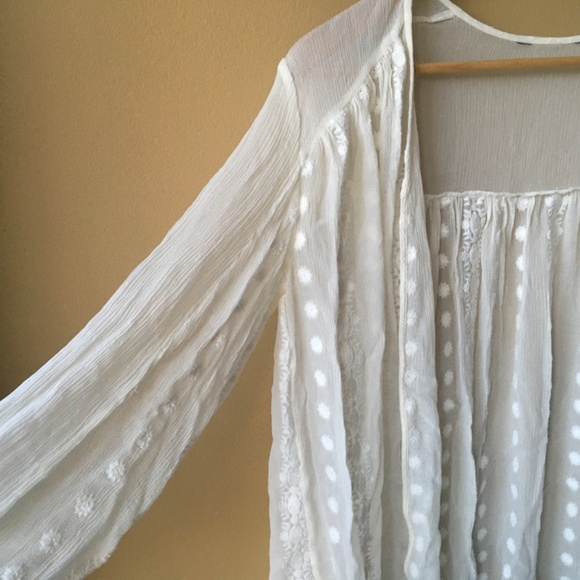 Silk Georgette Embroidered Wrap Top - Picture 4 of 7